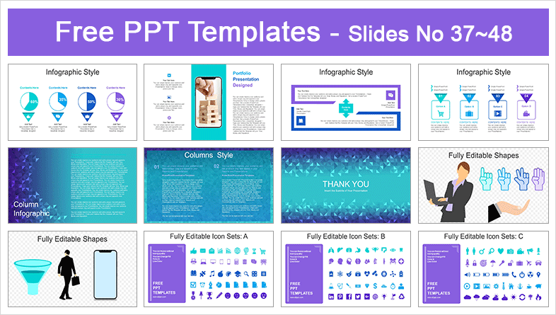  Abstract Geometric Triangle PowerPoint Templates			 