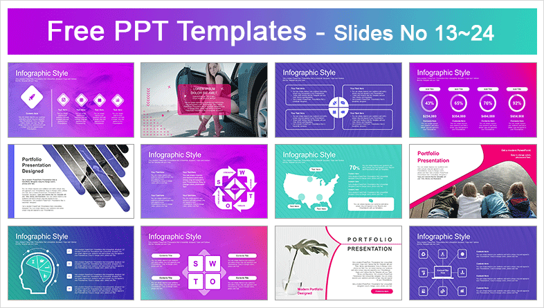  Abstract Modern Bubble PowerPoint Templates			 