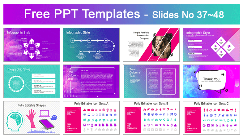  Abstract Modern Bubble PowerPoint Templates			 