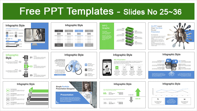  Abstract Squares PowerPoint Templates			 