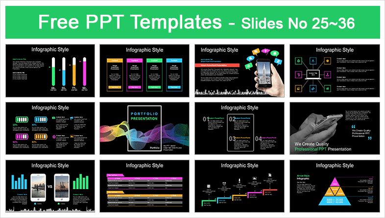  Abstract Wave Lines PowerPoint Templates			 