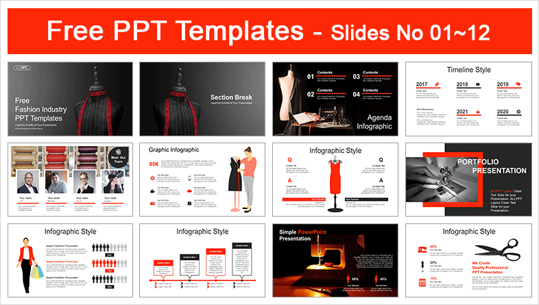  Black dummy measuring tape PowerPoint Templates			 