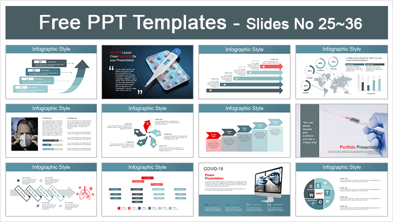  COVID-19 Testing Centers PowerPoint Templates			 