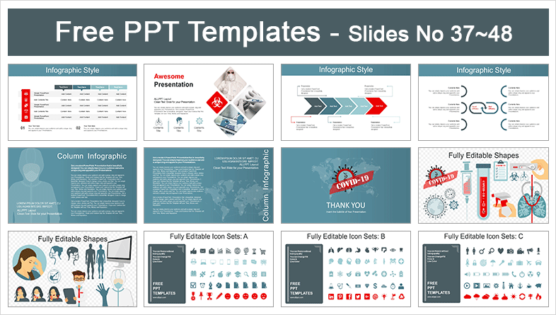  COVID-19 Testing Centers PowerPoint Templates			 