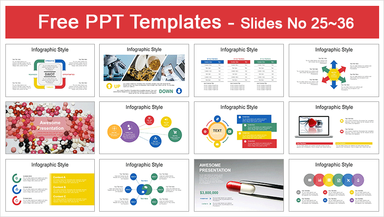  Capsules Medication Balancing PowerPoint Templates			 