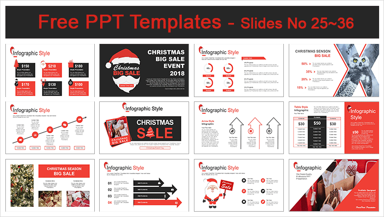  Christmas Sale PowerPoint Templates			 