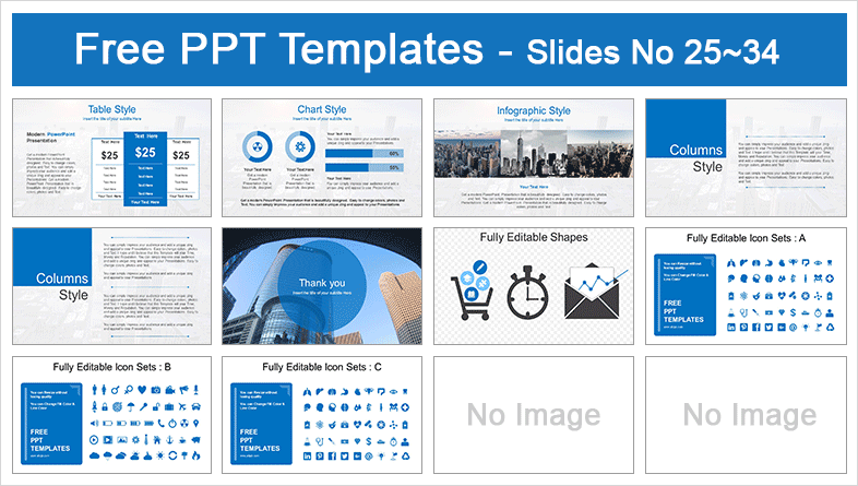  City Building Scenery Real Estate PowerPoint Template			 