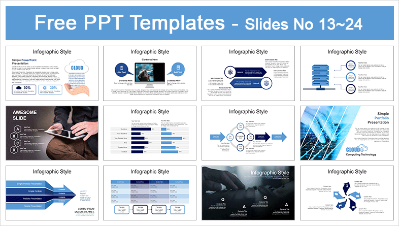  Cloud Computing Technology PowerPoint Templates			 