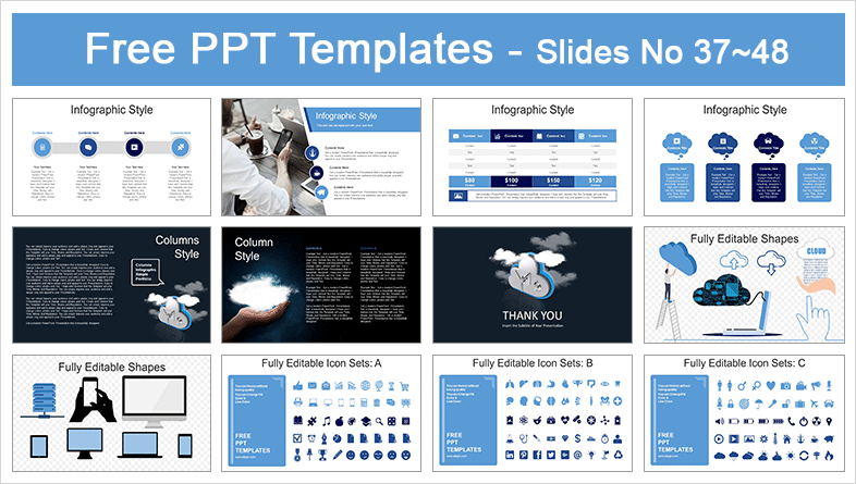  Cloud Computing Technology PowerPoint Templates			 