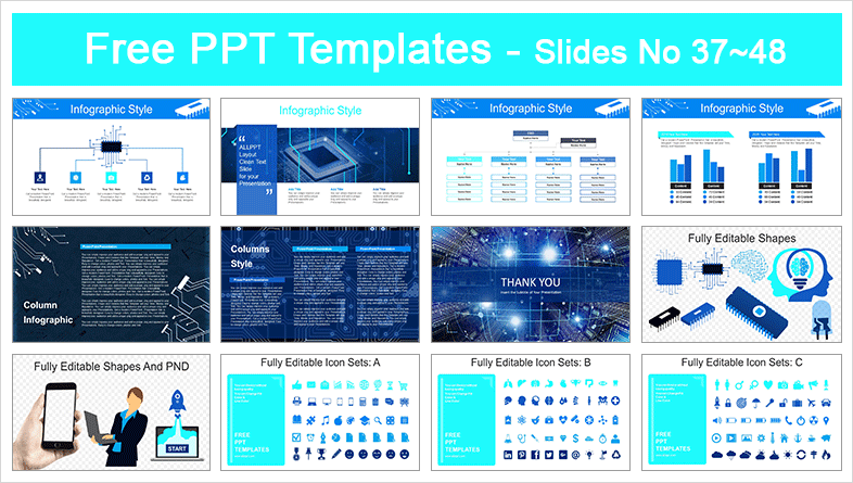  Computer Hardware Technology PowerPoint Templates			 