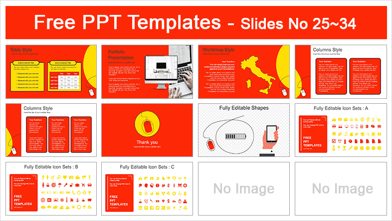  Computer Mouse Concept PowerPoint Template			 