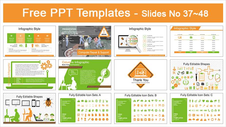  Computer Repair PowerPoint Templates			 