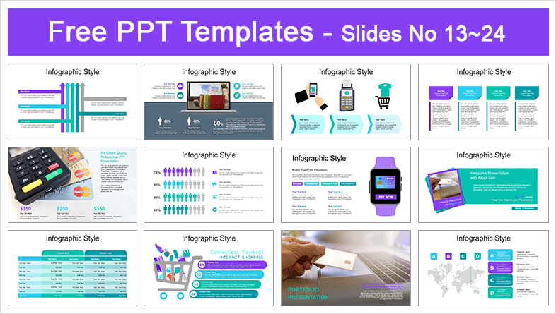  Contactless Payment PowerPoint Templates			 