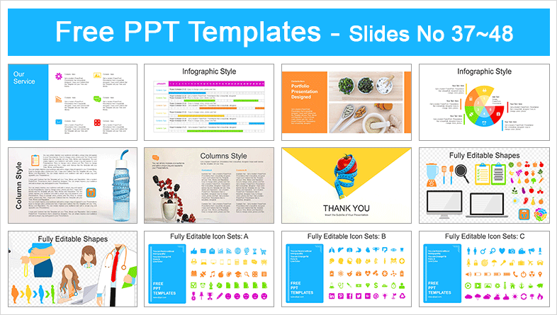  Diet Plan Nutritionist PowerPoint Templates			 