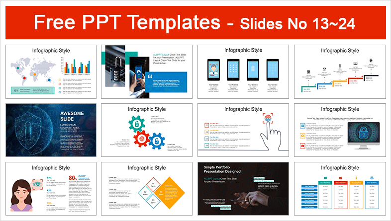  Digital Security PowerPoint Templates			 