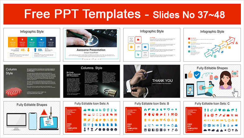  Digital Security PowerPoint Templates			 