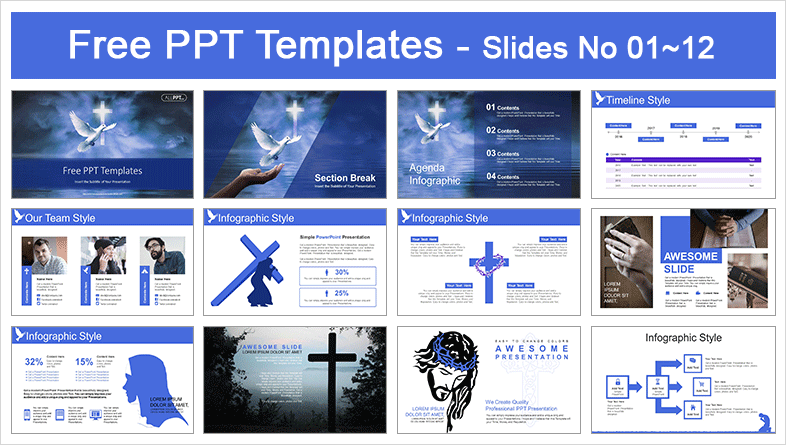  Dove Holy Spirit PowerPoint Templates			 