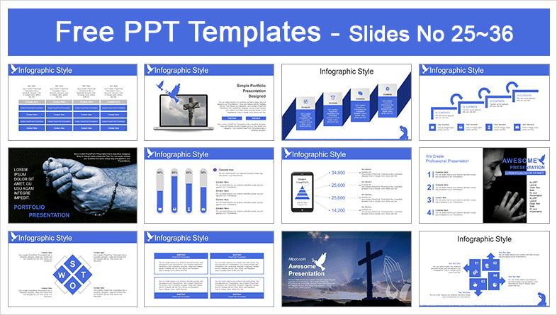  Dove Holy Spirit PowerPoint Templates			 