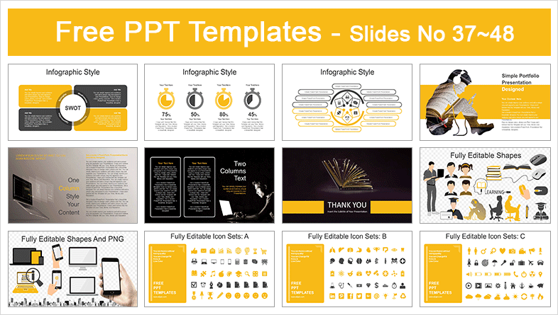  E-Learning PowerPoint Templates			 