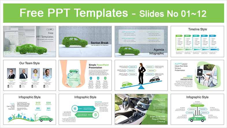  Eco Friendly Electric Energy PowerPoint Templates			 