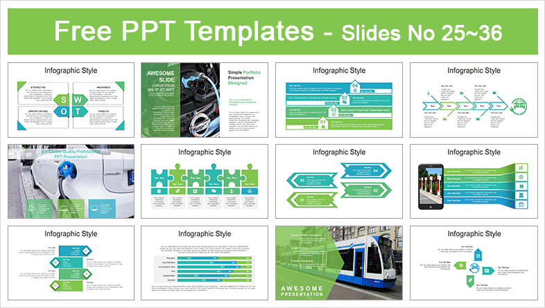  Eco Friendly Electric Energy PowerPoint Templates			 