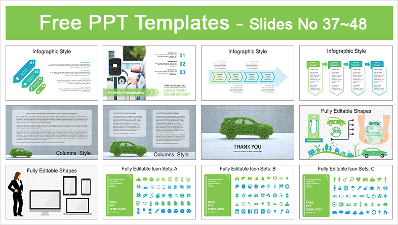  Eco Friendly Electric Energy PowerPoint Templates			 