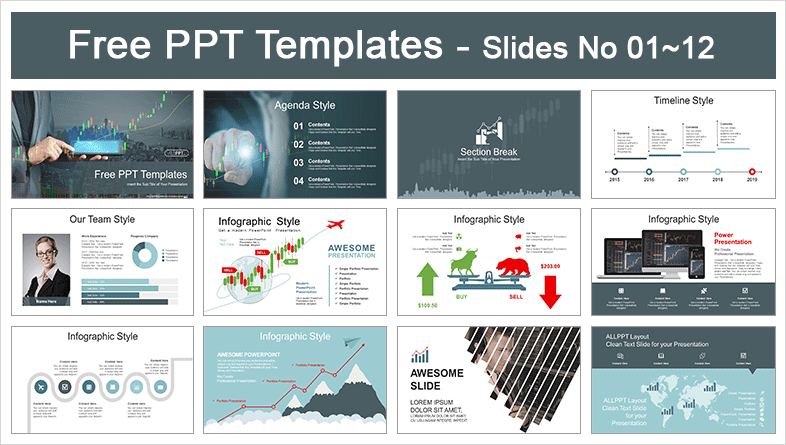  Economical Stock Market PowerPoint Templates			 