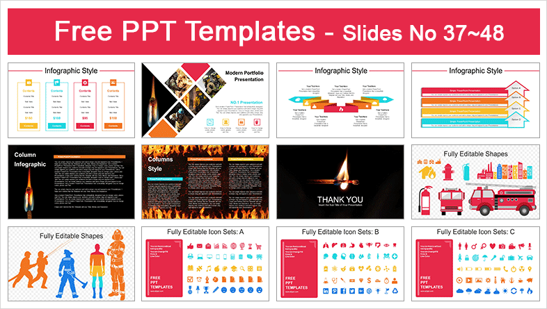  Fire Fighting PowerPoint Templates			 