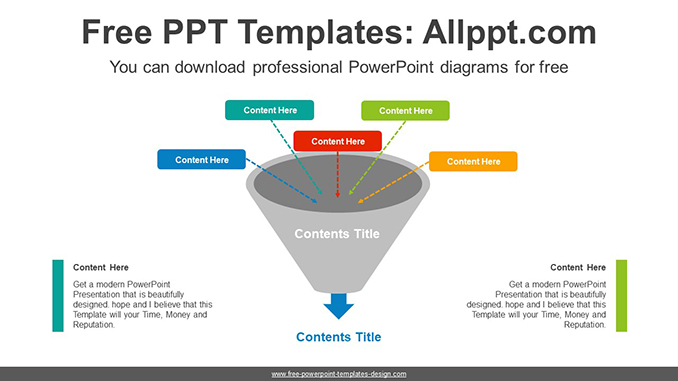  Funnel Progress Compare PowerPoint Diagram			 