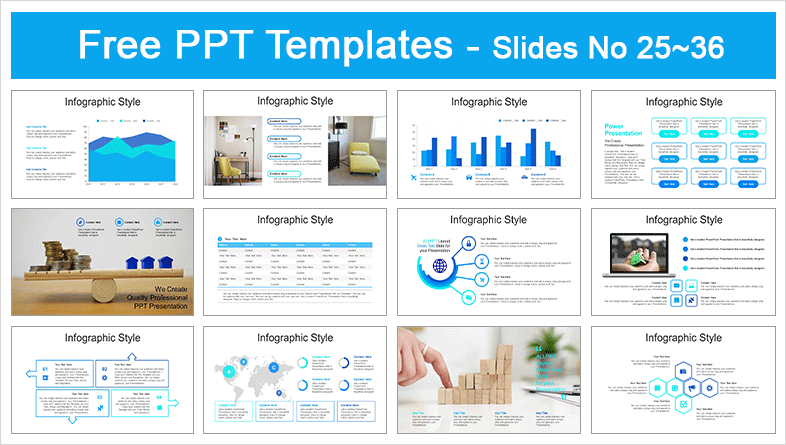  Futuristic City Keyhole PowerPoint Templates			 