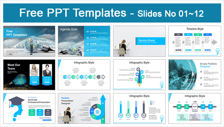  Global Education Solution PowerPoint Templates			 