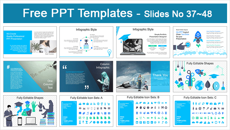  Global Education Solution PowerPoint Templates			 