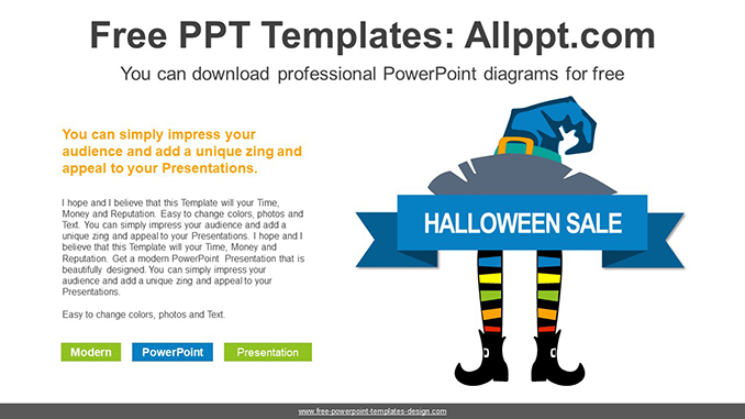  Halloween Big Sale PowerPoint Diagram			 