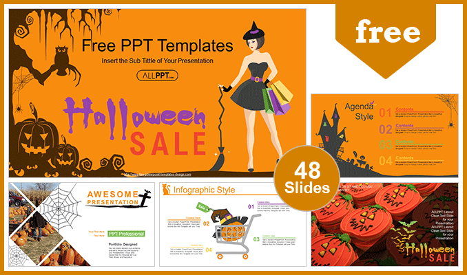  Halloween Big Sale PowerPoint Templates			 