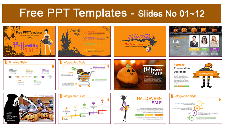  Halloween Big Sale PowerPoint Templates			 