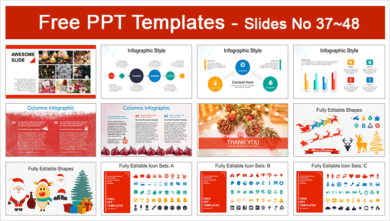  Happy Christmas PowerPoint Templates			 