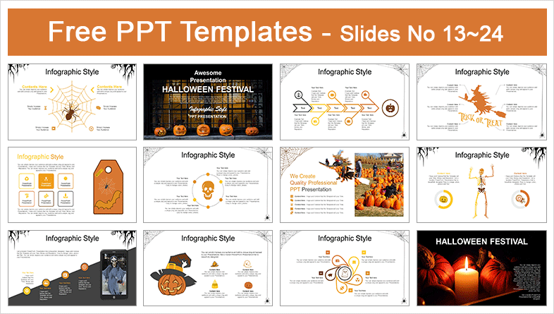  Happy Halloween PowerPoint Templates			 