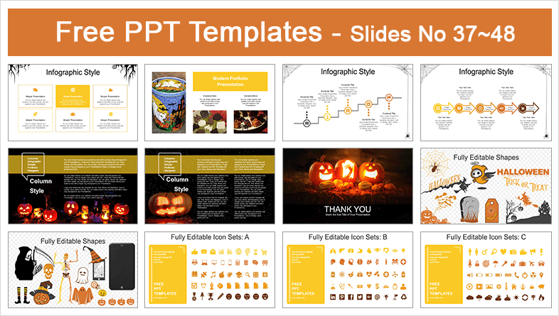  Happy Halloween PowerPoint Templates			 