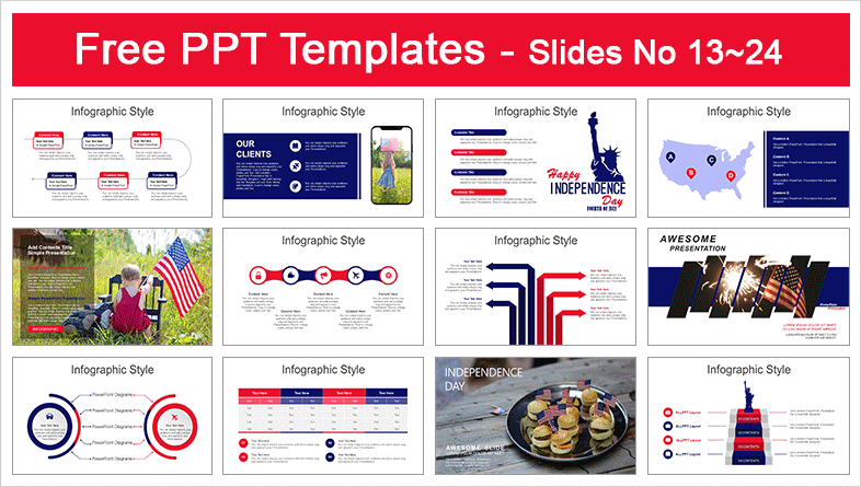  Happy Independence Day PowerPoint Templates 