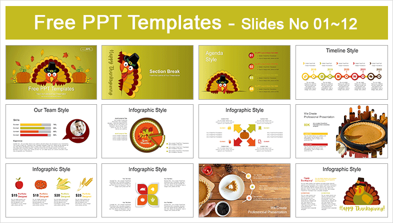  Happy Thanks Giving Day PowerPoint Templates			 