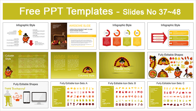  Happy Thanks Giving Day PowerPoint Templates			 