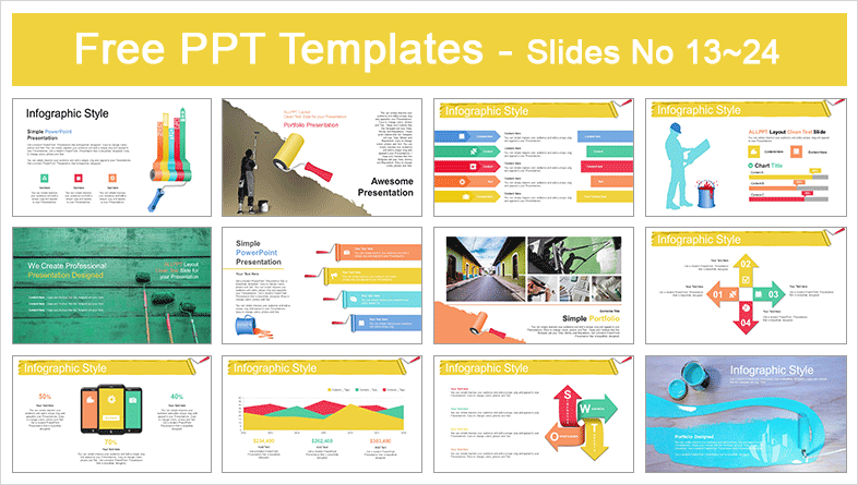  House Renovation PowerPoint Templates			 