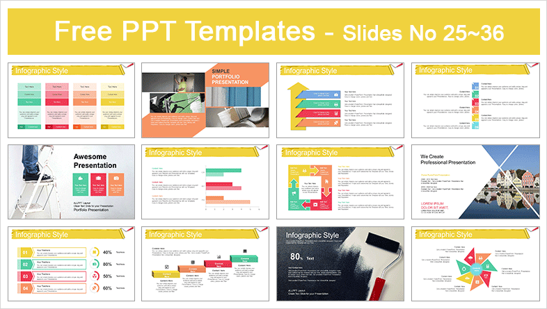  House Renovation PowerPoint Templates			 