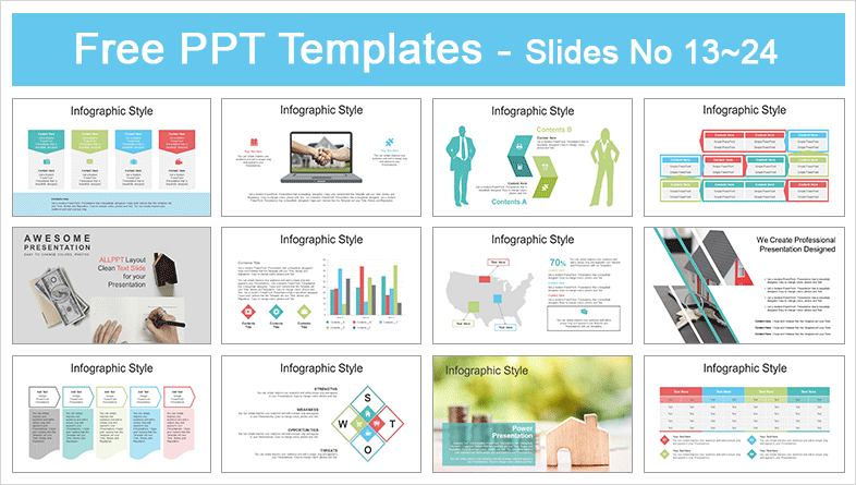  House Sale Market PowerPoint Templates			 