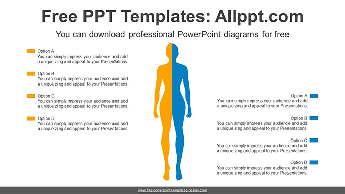  Human Symmetry Comparison PPT Diagram			 