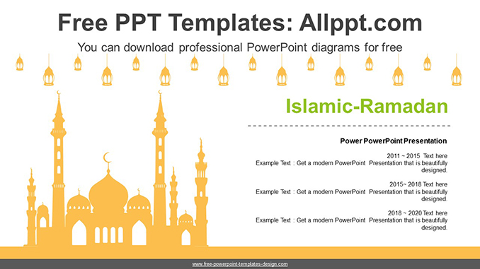  Islamic Mosque PowerPoint Diagram			 