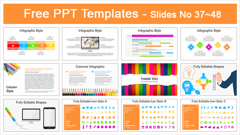  Kids Art Creativity PowerPoint Templates			 