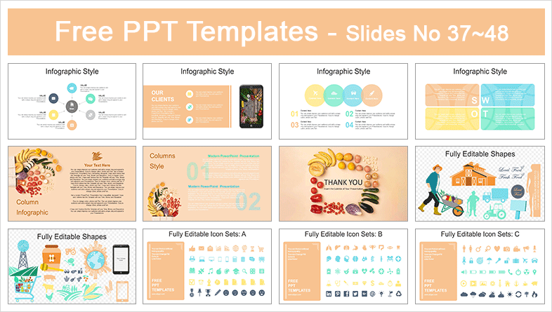  Local Food PowerPoint Templates			 