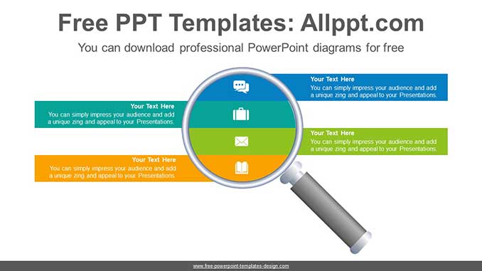  Magnifying Glass PowerPoint Diagram			 