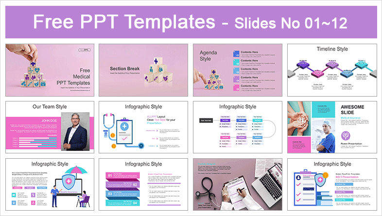  Medical Insurance PowerPoint Templates			 